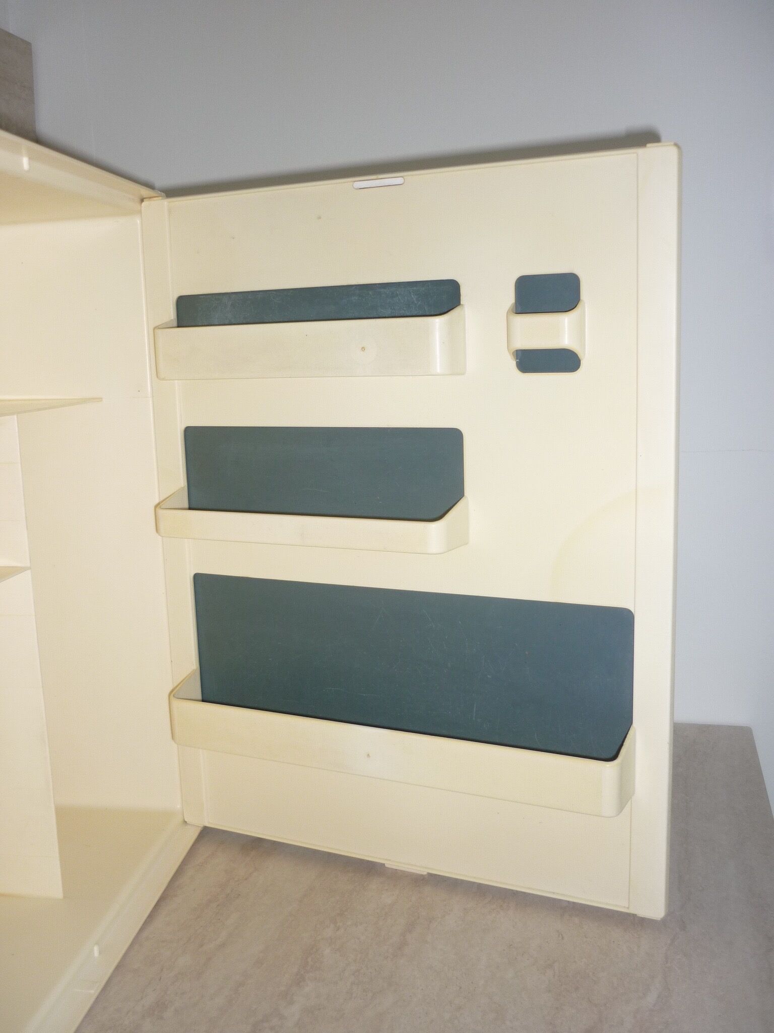 Vintage toilet cabinet with mirror