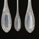 Housewife 37 pieces in silver metal Empire style