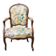 Fauteuil cabriolet, époque Louis XV, 18ème siècle