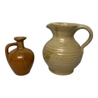 2208471 Lot two old sandstone pitchers of the Borne XXth