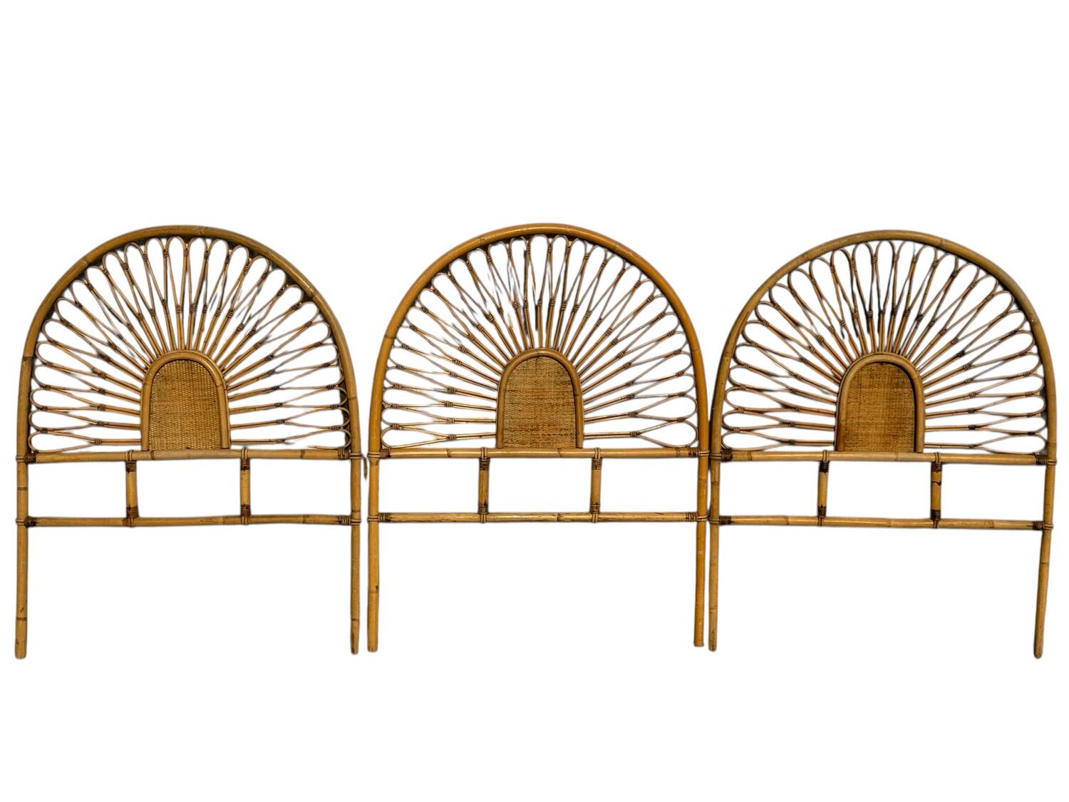 Rattan headboard, France, 1960s