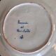 Porquier Scalloped Plate - Beautiful Rosporden and Pont-l'Abbé decor