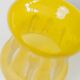 Vase en Verre Jaune Vintage – Verre Soufflé à la Bouche, Fini Mat, Années 1970, Style Italien du Milieu du Siècle