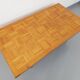 Vintage solid oak coffee table from the 70s 80s Perriand Regain Chapo style