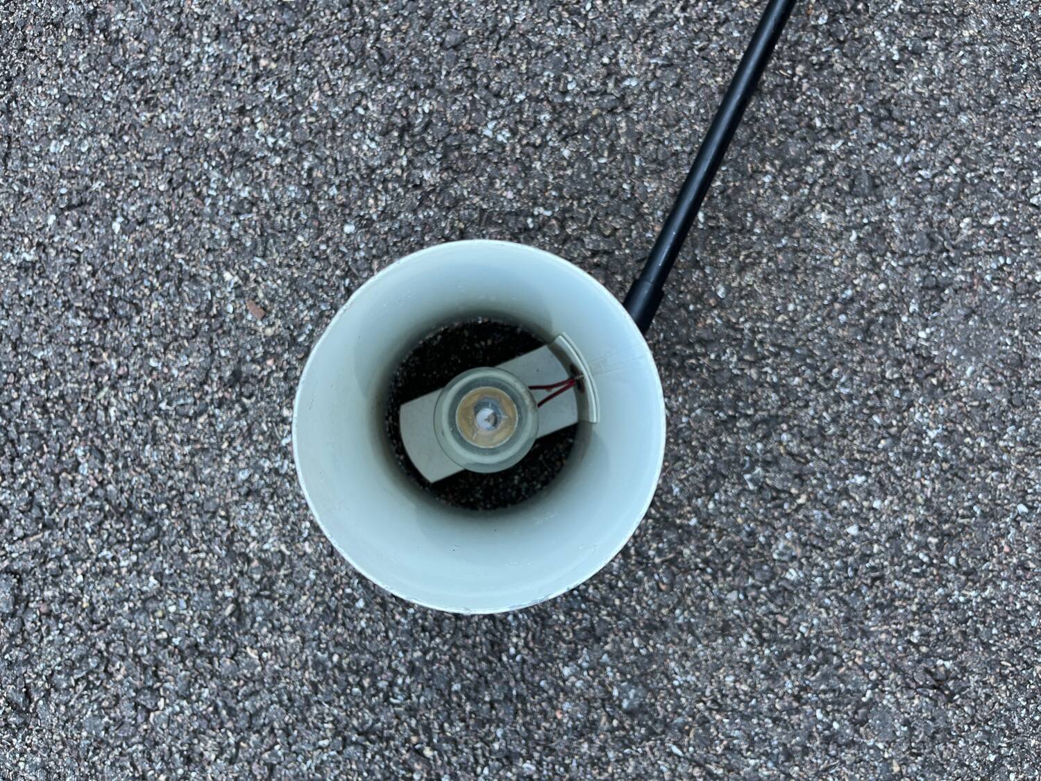 Large Lita tube wall lamp 1970 metal lamp