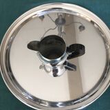 Tea service or coffee in chromed copper with tray year 70