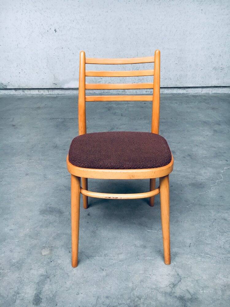 Mid-Century Modern Dining Chairs from Ton, Czechoslovakia, 1968, Set of 4