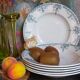 Six iron earth plates from Lunéville model LUGANO old old