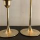 4 Scandinavian brass candle holders