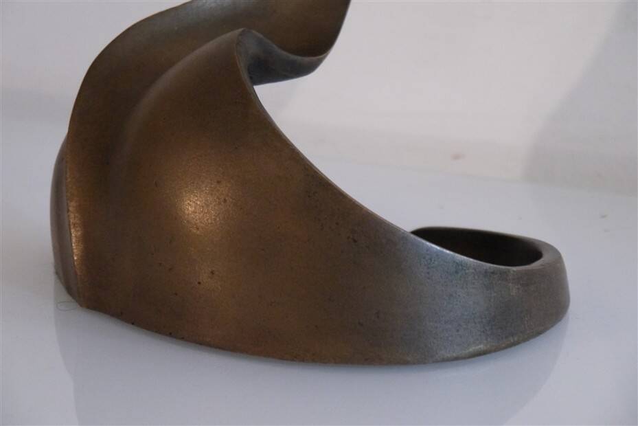 Abstract animal sculpture in bronze