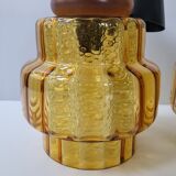 Pair of pendant lamps Carl Fagerlund Orrefors vintage 1960