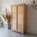 Parisian wardrobe double vintage wooden