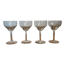 Set of four glasses