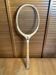 Vintage wooden tennis racket challenge sport