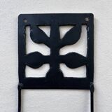 Wrought iron wall candle holder