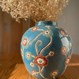 Vase boule faïence années 30