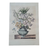 Floral engraving reproduction