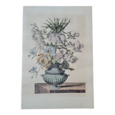 Gravure florale reproduction