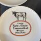CHEESE SERVICE 12 PLATES AND PORCELAIN TRAY AUTEUIL CREATION JACQUES LOBJOY