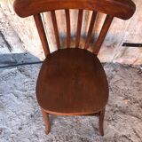 Old baumann style bistro chair dark wood