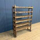 Old wooden shelf from a shoemaker.