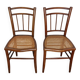 pair of caned bistro chairs from the 1930s