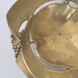 Vintage solid bronze fruit bowl from the 1970s.