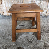 Stool footrest vintage wood #a226