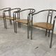 Post modern dining chairs and table, 1980s