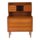 1960s danish teak writing cabinet
