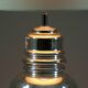 Vintage eglomisé glass lamp, 1970