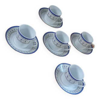 Lots 5 tasses Haviland Val de Loire