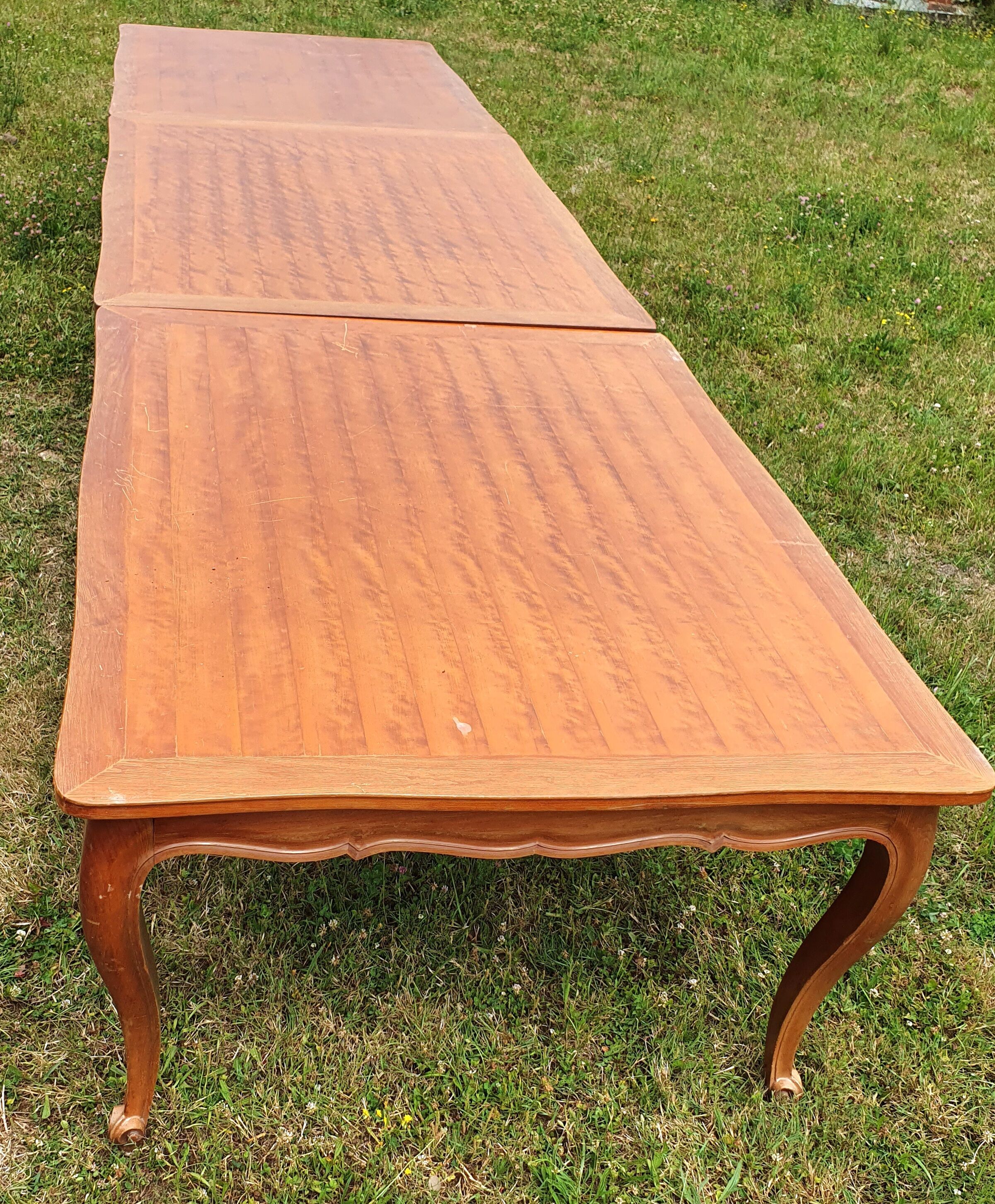 Louis XV style table 4.50 m in 3 parts