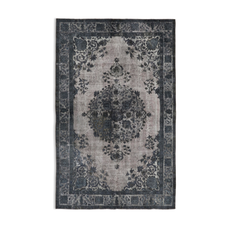 Handmade Contemporary Anatolian 1970s 176 cm x 273 cm Grey Carpet