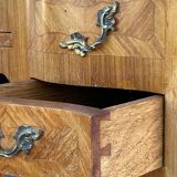Rosewood dressing table 4 drawers compartments mirror xxeme marquetry