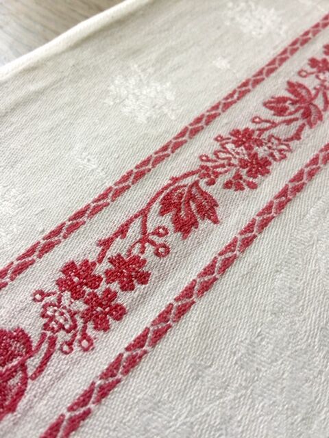 Damask and monogrammed cloth