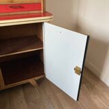 Vintage Formica wood sideboard