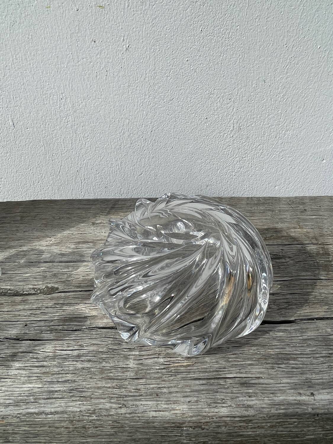 Val Saint Lambert crystal ashtray