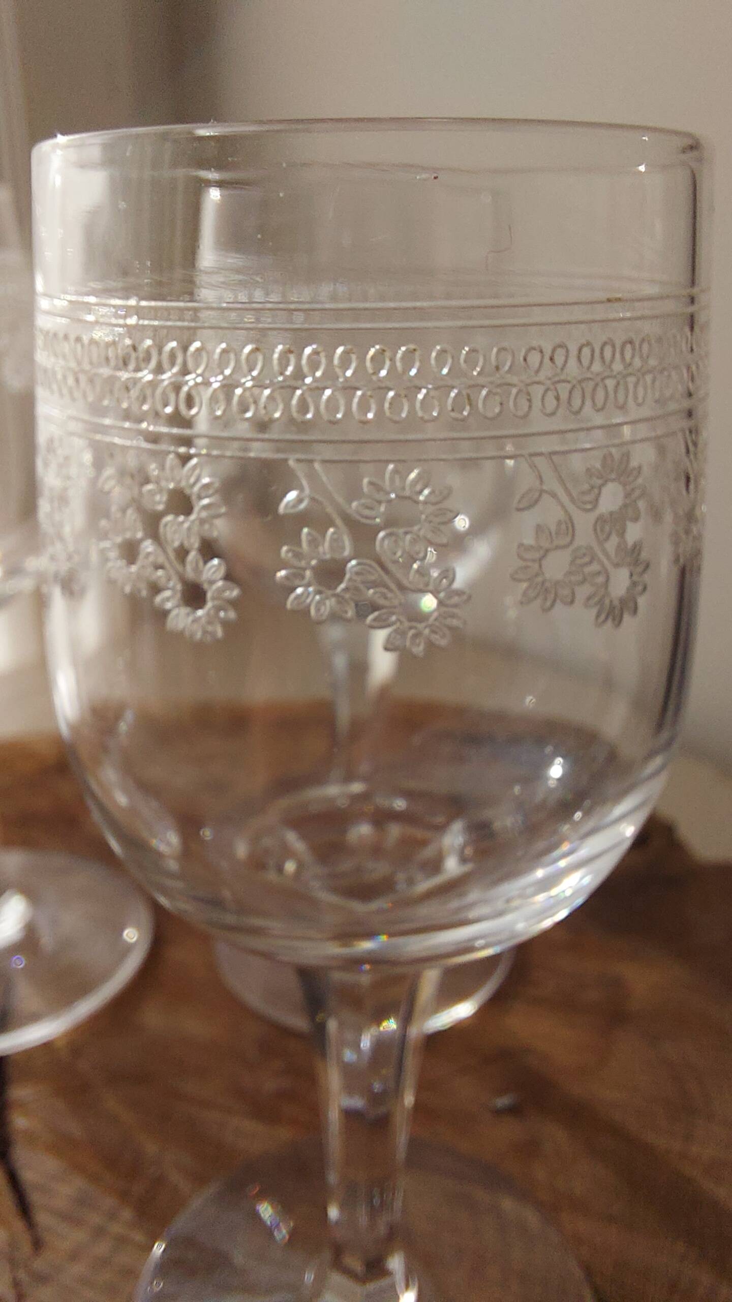 Baccarat crystal glasses in Porto