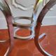 1970s dining table with chrome and smoked glass.