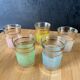 Lot de 5 verres à liqueur coloré