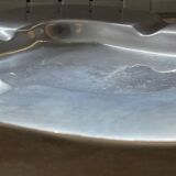 Cendrier en aluminium poli, années 50-60