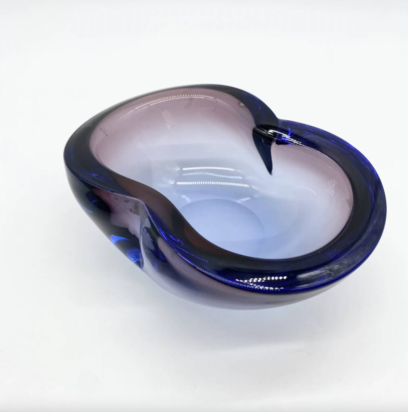 Cendrier « Blue Velvet » / Murano Sommerso – 1960–70s