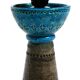 1960s Rimini Blue ceramic table lamp by Aldo Londi for Bitossi Italy