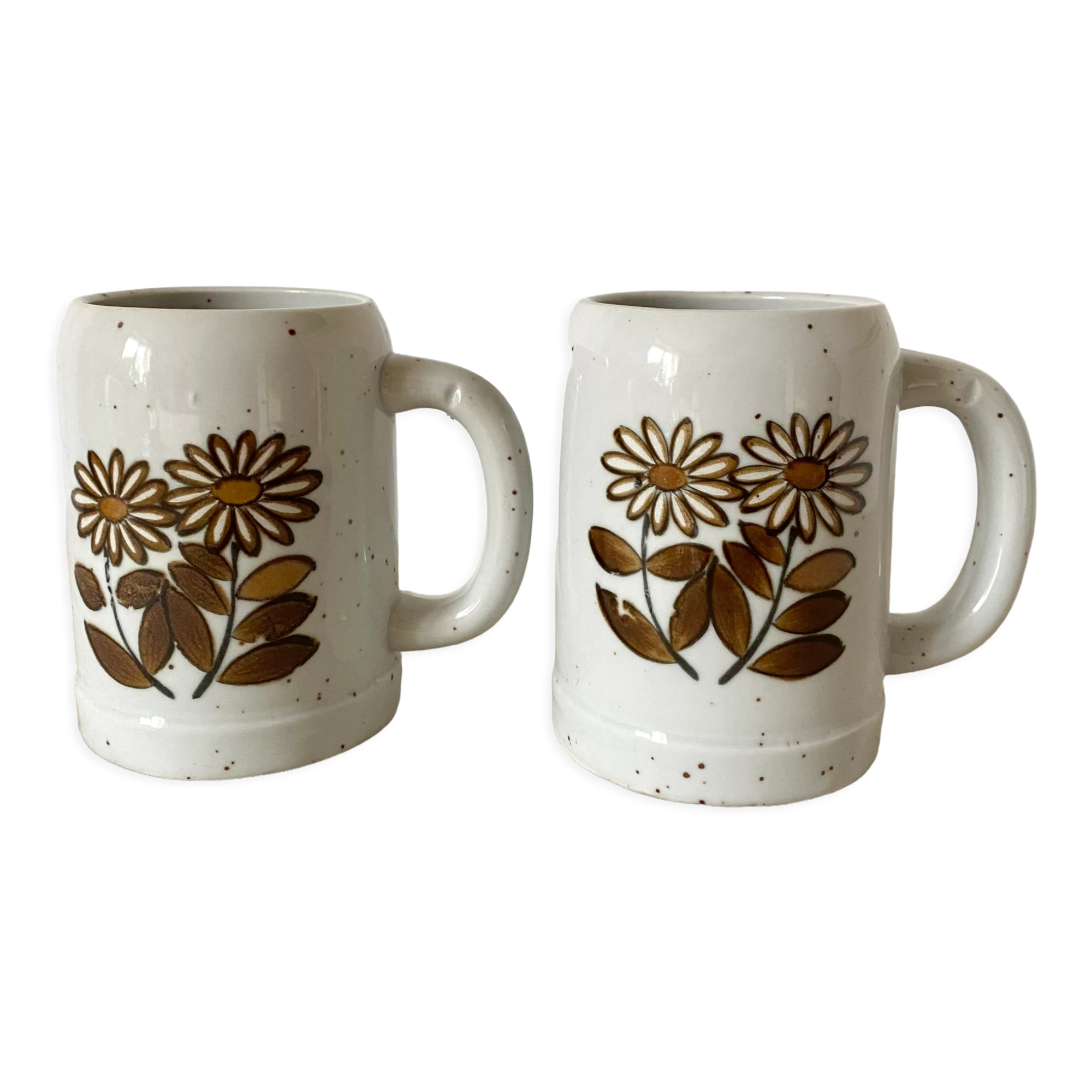 Pair of vintage beer mugs