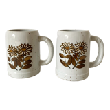 Pair of vintage beer mugs