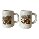 Pair of vintage beer mugs