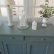 Vintage Parisian sideboard re-enchanted in smoky green
