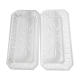 2 vintage glass aperitif cups