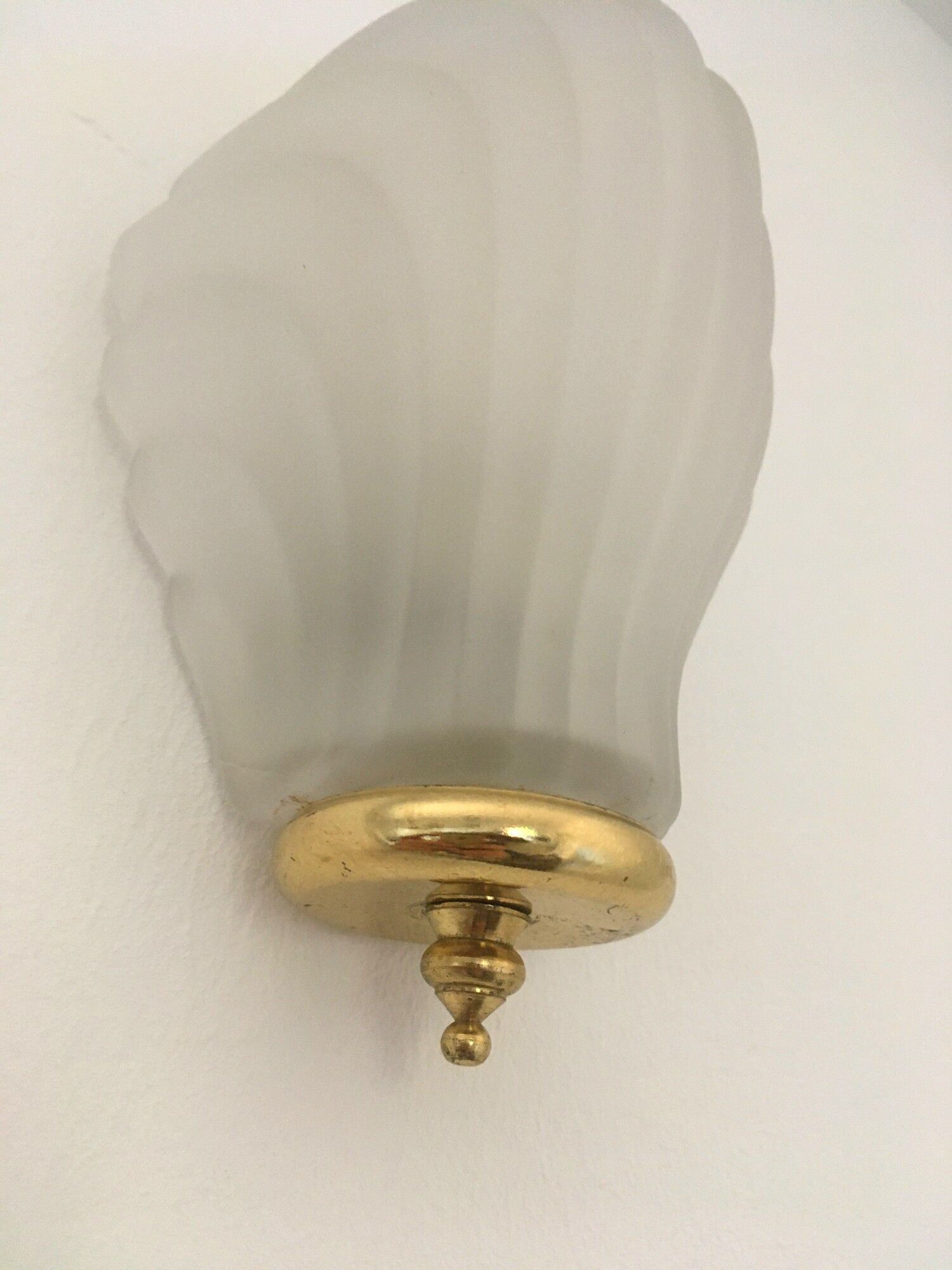 Vintage shell wall lamp 70s